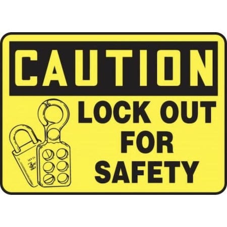 Accuform SAFETY SIGN LOCKOUT STATION 10 in  X MLKT510XP